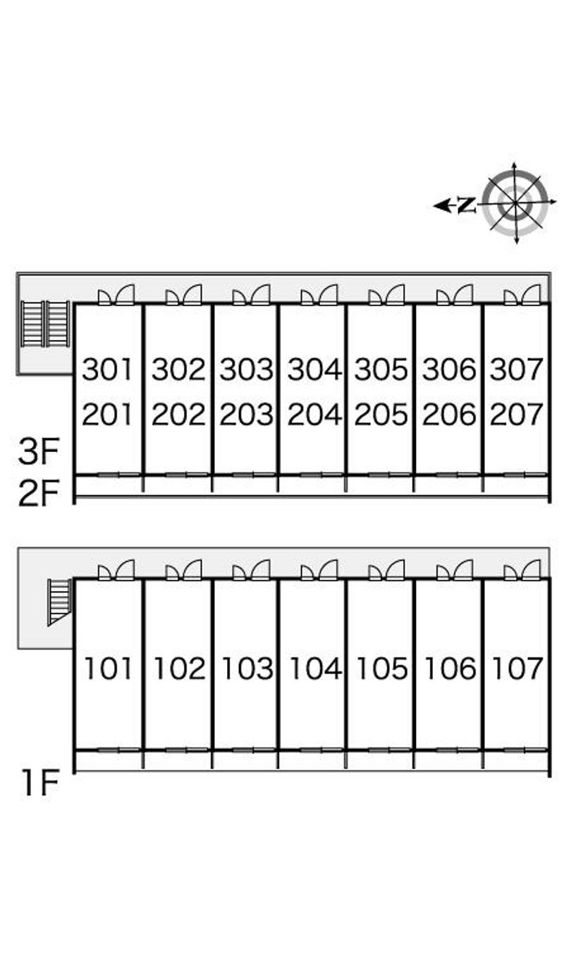 レオパレススカイ 間取配置図