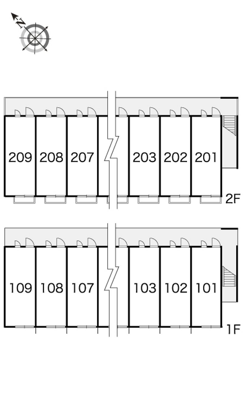 レオパレスコンフォートウッズⅢ 間取配置図