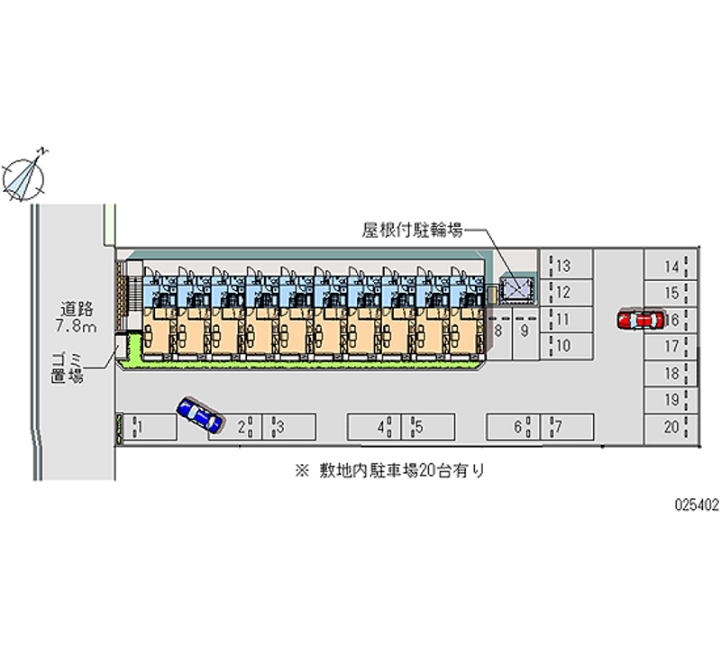 レオパレスユズキ 月極駐車場