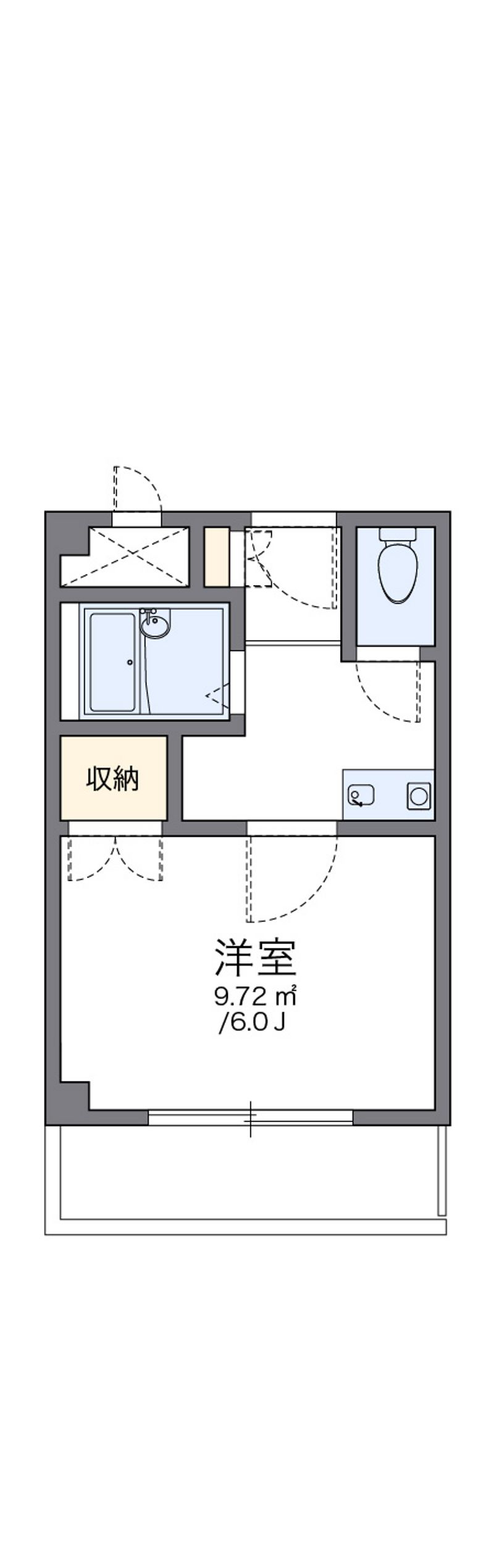 レオパレス花つるみⅡ 間取図