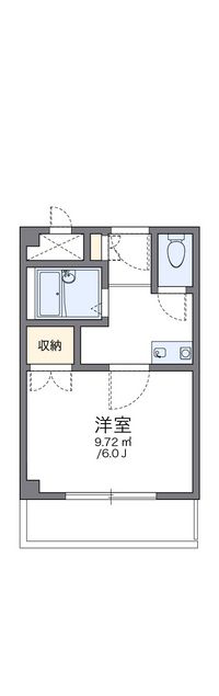 レオパレス花つるみⅡ 間取り図