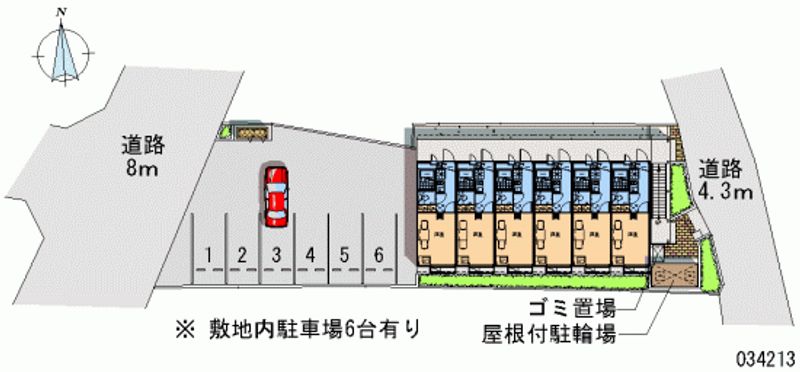 レオパレスベローラ　オカベ 月極駐車場