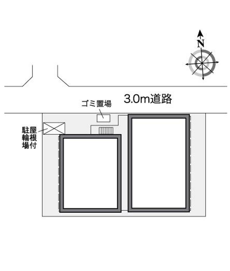 レオパレス北巽駅北 配置図