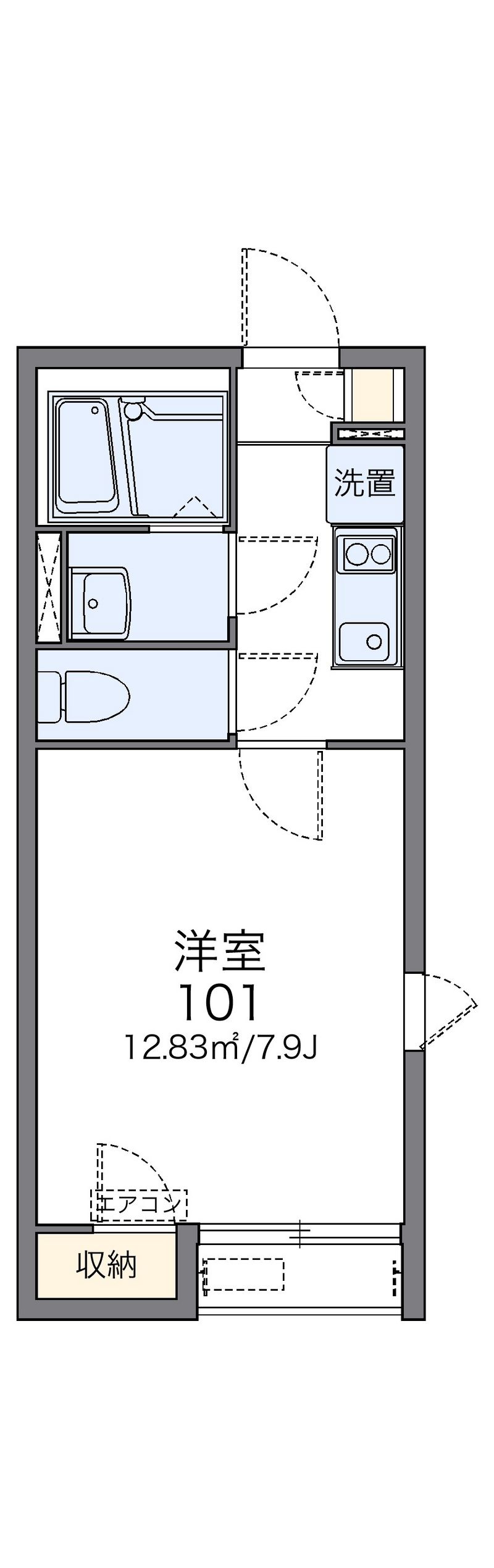レオネクストホワイトクローバー 間取図
