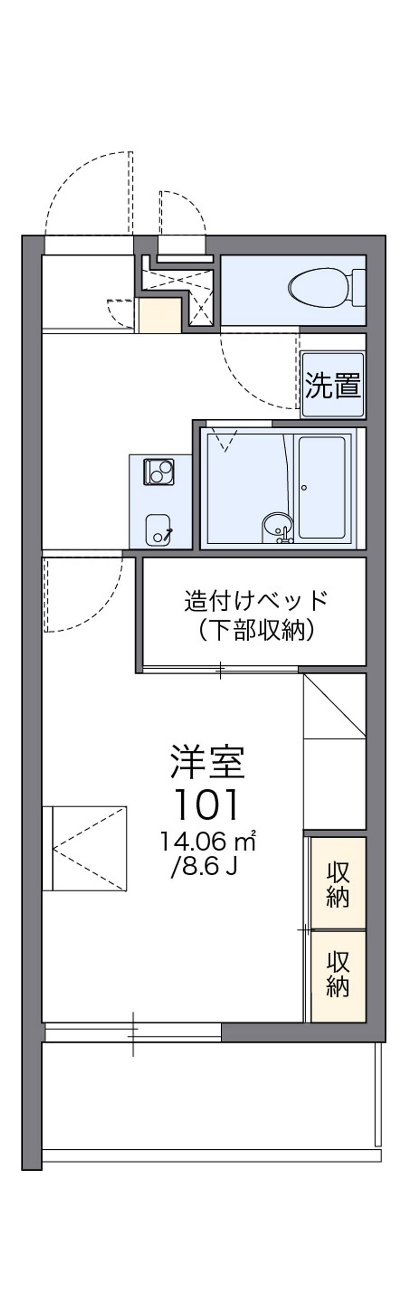 レオパレス畑山 間取図