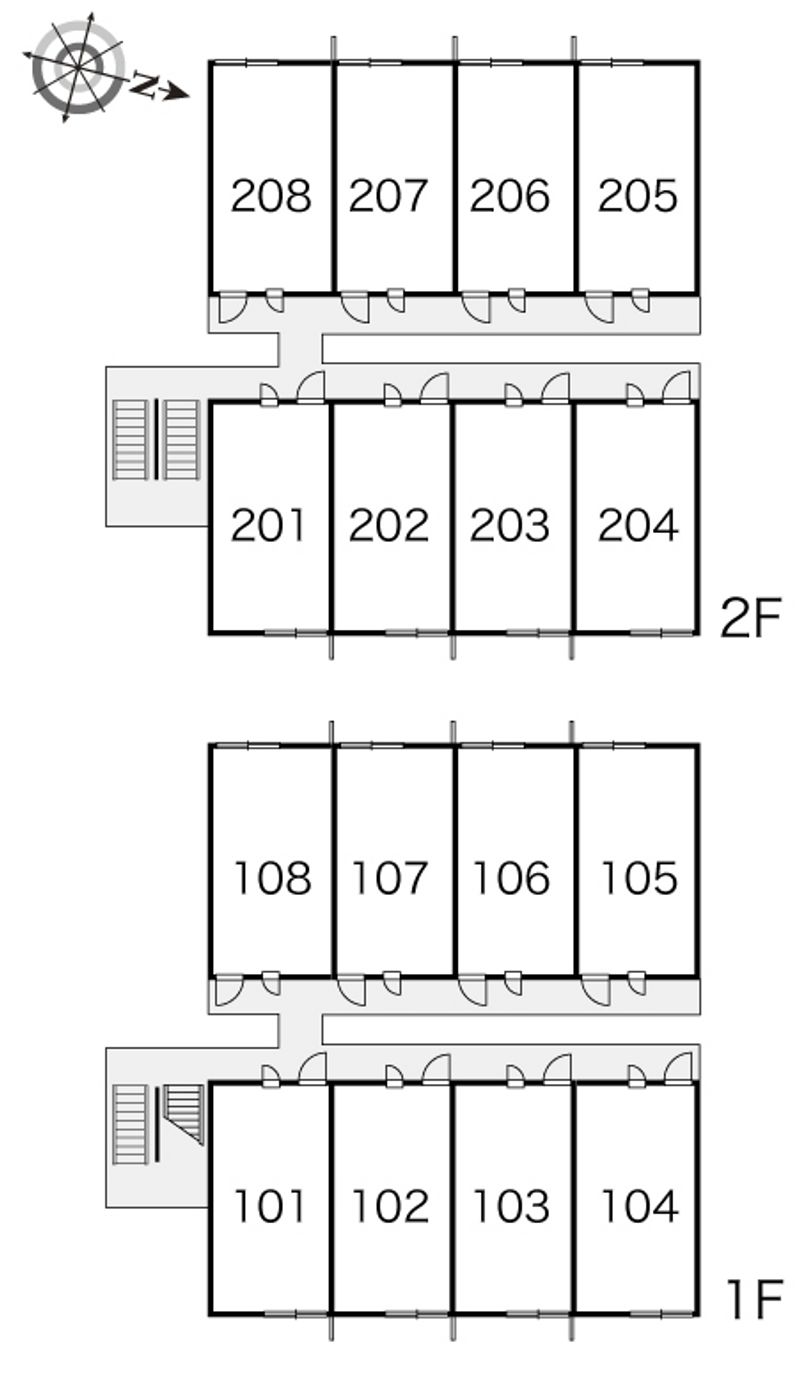 レオパレスボヌールメゾン　ＴＭ 間取配置図