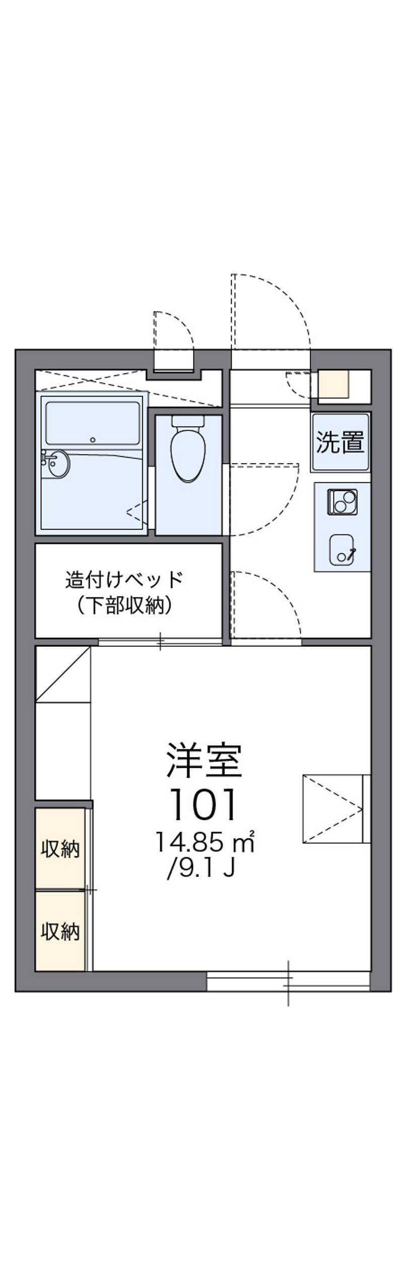 レオパレスサマールＫ 間取図