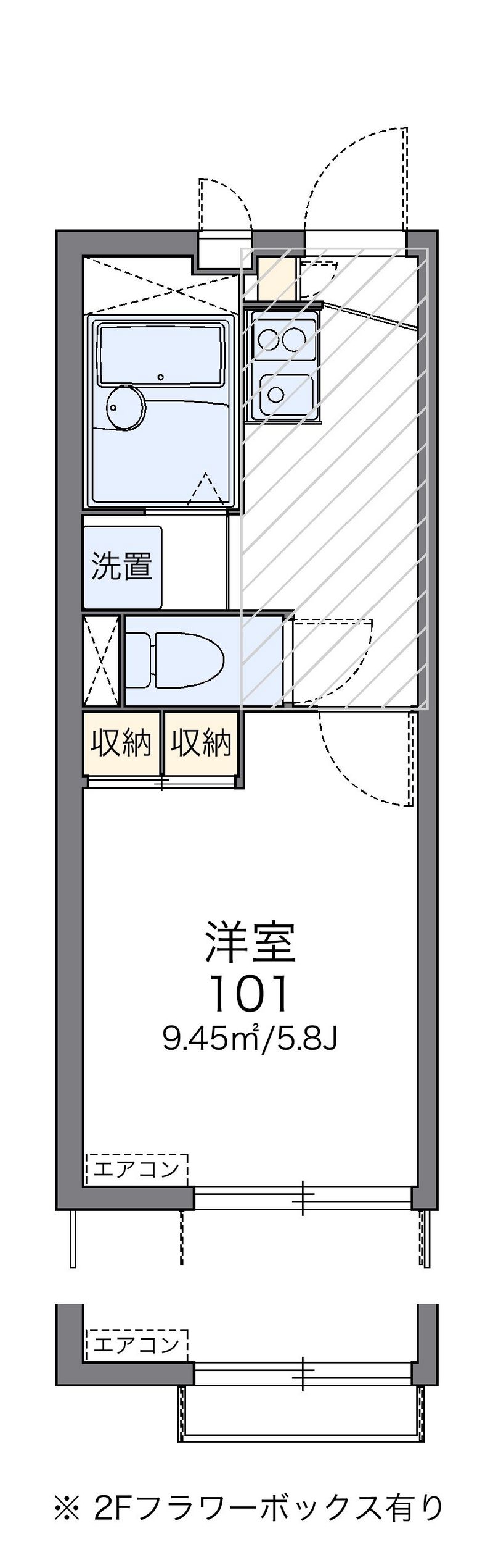 レオパレス山茂 間取図