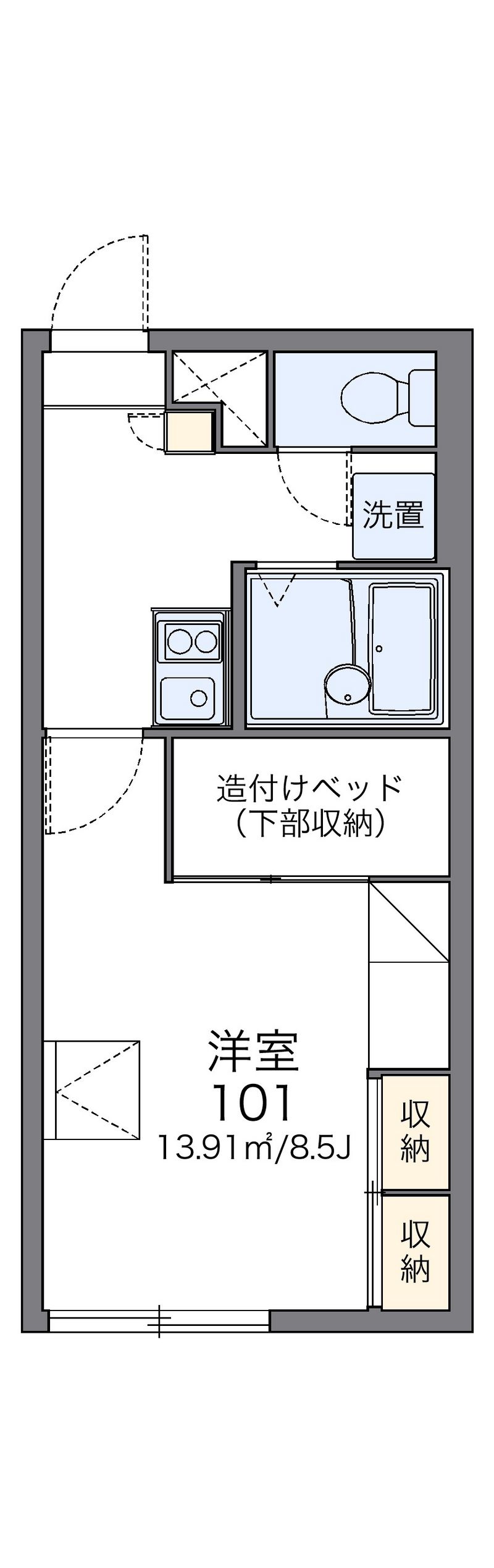 レオパレスさくら 間取図