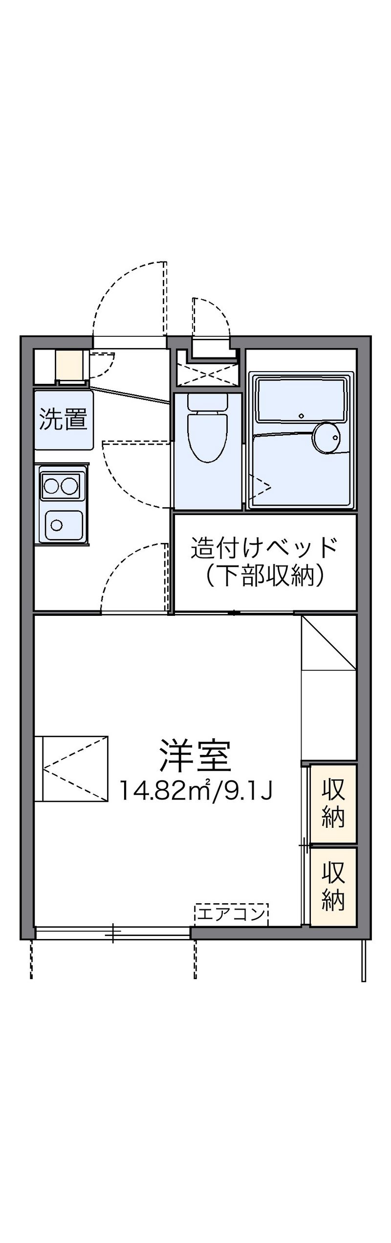 レオパレスラ　ベッラ　カーサ 間取図