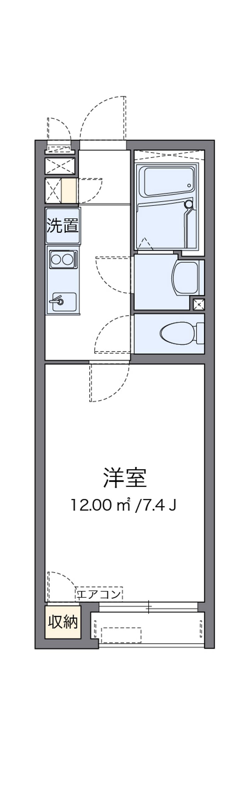 クレイノＦＲＥＥＳＩＡ 間取図