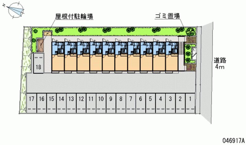 レオパレスプレズィール 月極駐車場