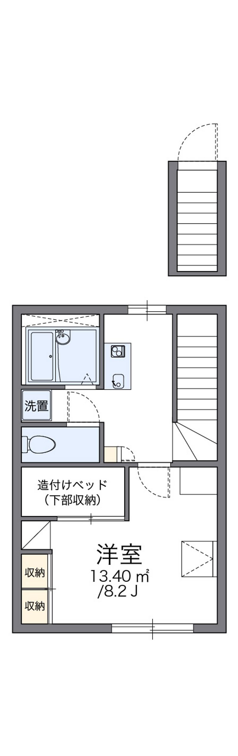 レオパレス新土河原Ⅱ 間取図