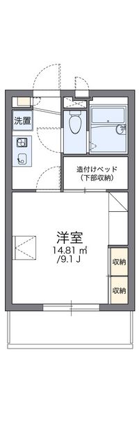 レオパレス川向 間取り図