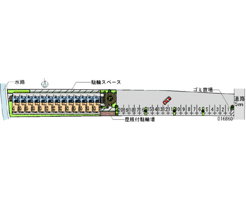 16860 bãi đậu xe hàng tháng