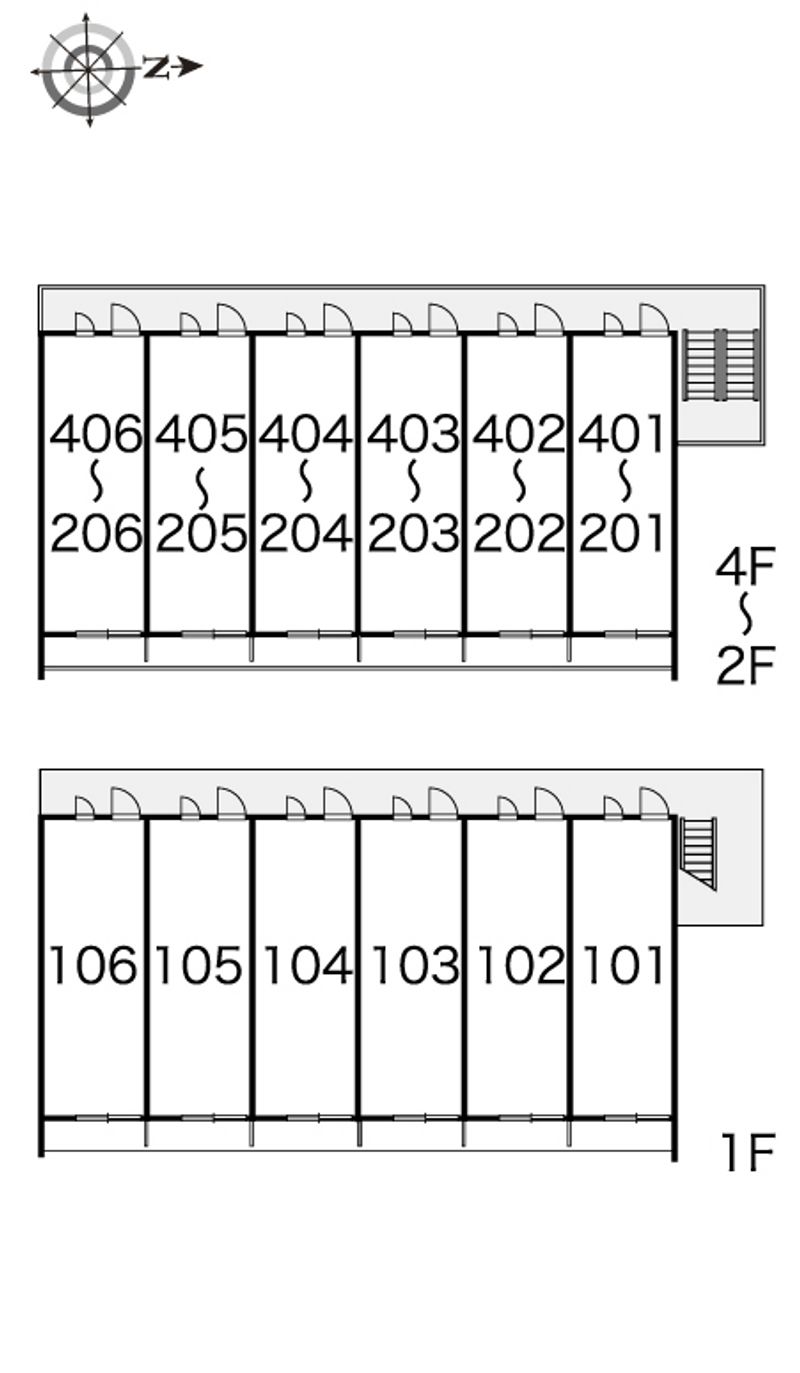 レオパレスいえぷり 間取配置図