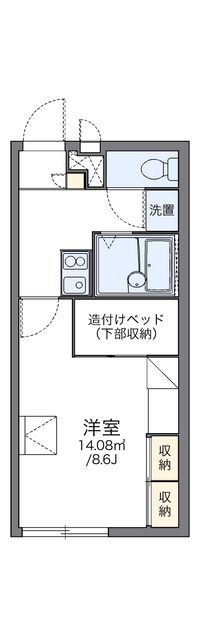 レオパレスセジュール根上 間取り図