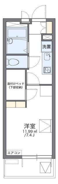 レオパレスニュートリノミラージ 間取り図