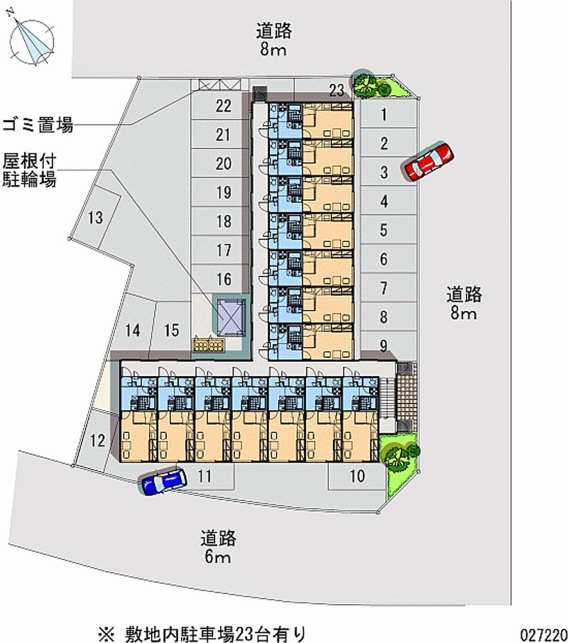 レオパレスアザレア 月極駐車場