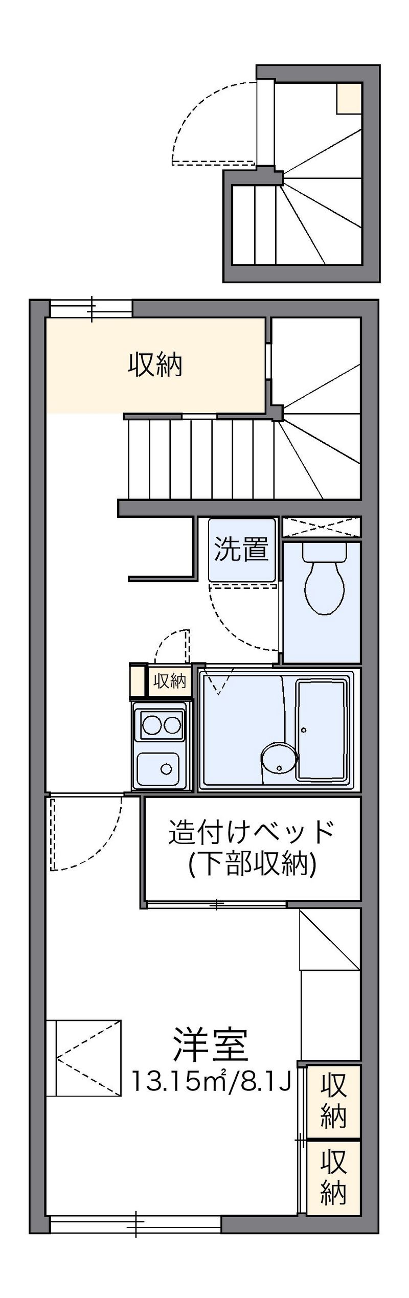 レオパレスビエネスタ 間取図
