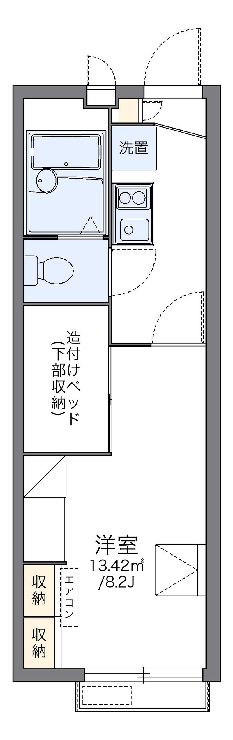 レオパレス三本松ヒルズ 間取図