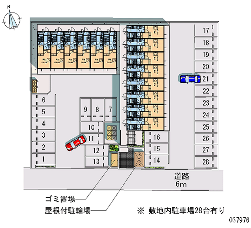 レオパレスフローラ小山 月極駐車場