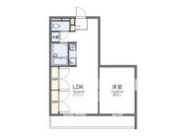 レオパレスクボタ 間取り図