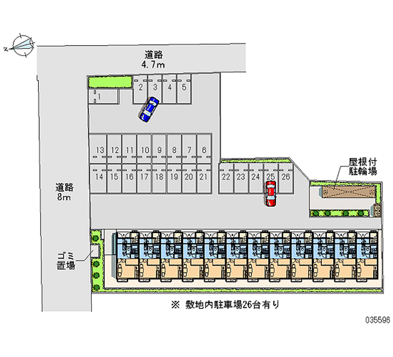 35596 bãi đậu xe hàng tháng