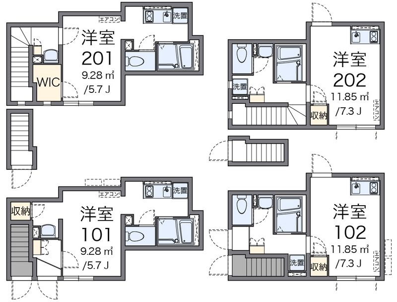 クレイノクレセント 間取図