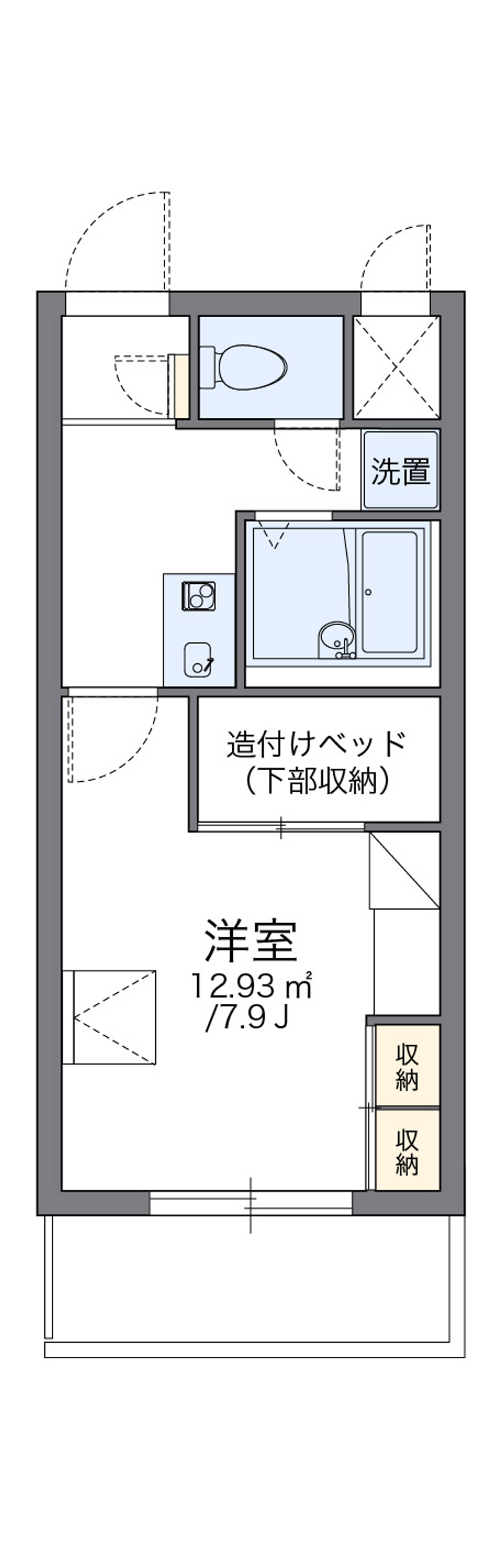 レオパレスチェリーロード 間取り