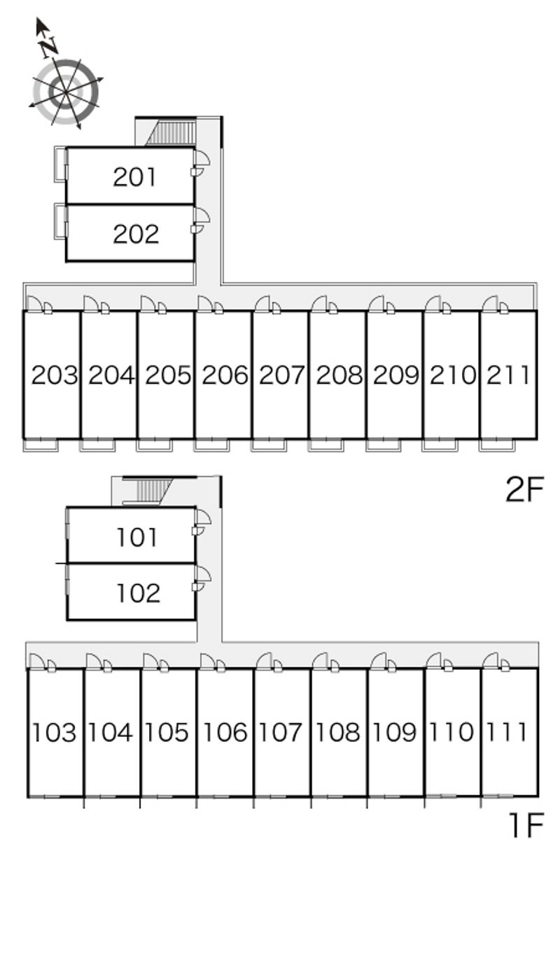 レオパレスＭ＆Ｋ 間取配置図