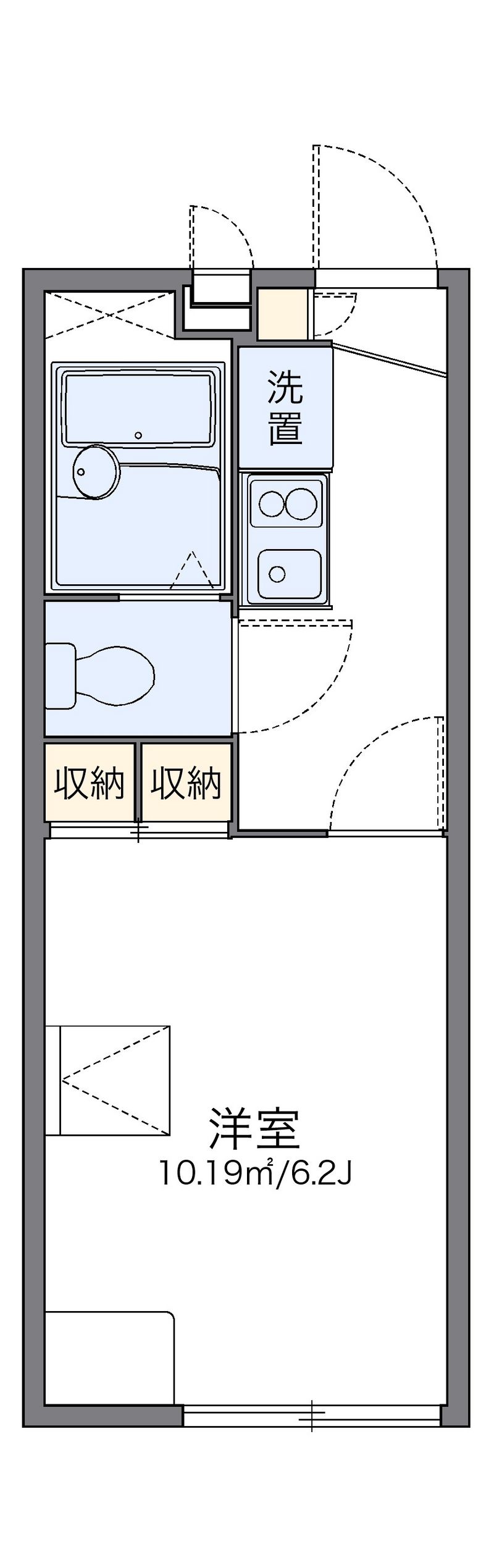 レオパレス八坂 間取図