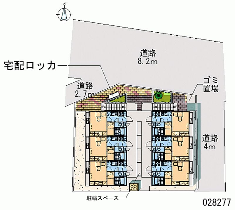 レオパレスルーナ　スペランツァ 区画図