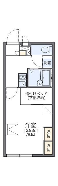 レオパレス蓬莱 間取り図