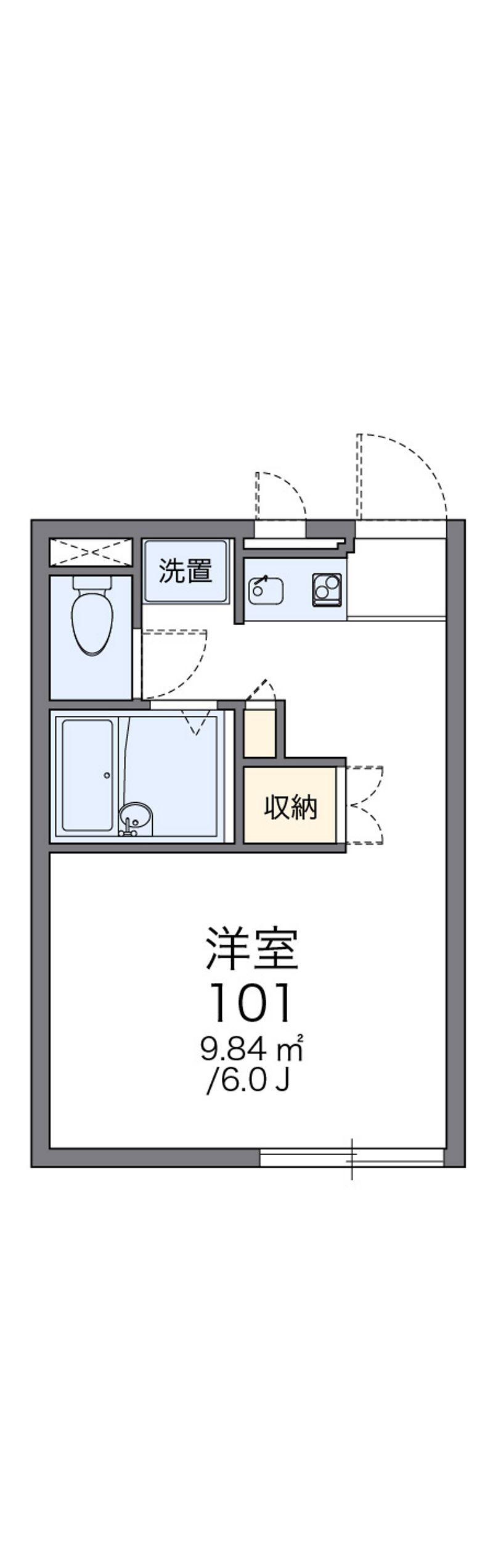 レオパレス向台 間取図