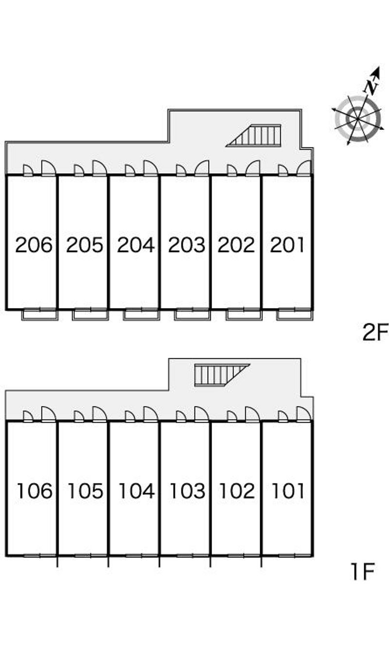レオパレスモナーロ 間取配置図
