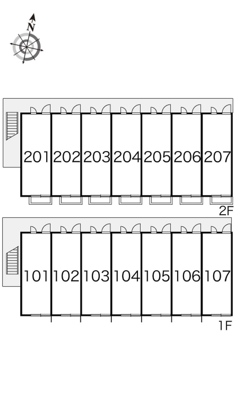 レオパレスピアノハウス 間取り配置図