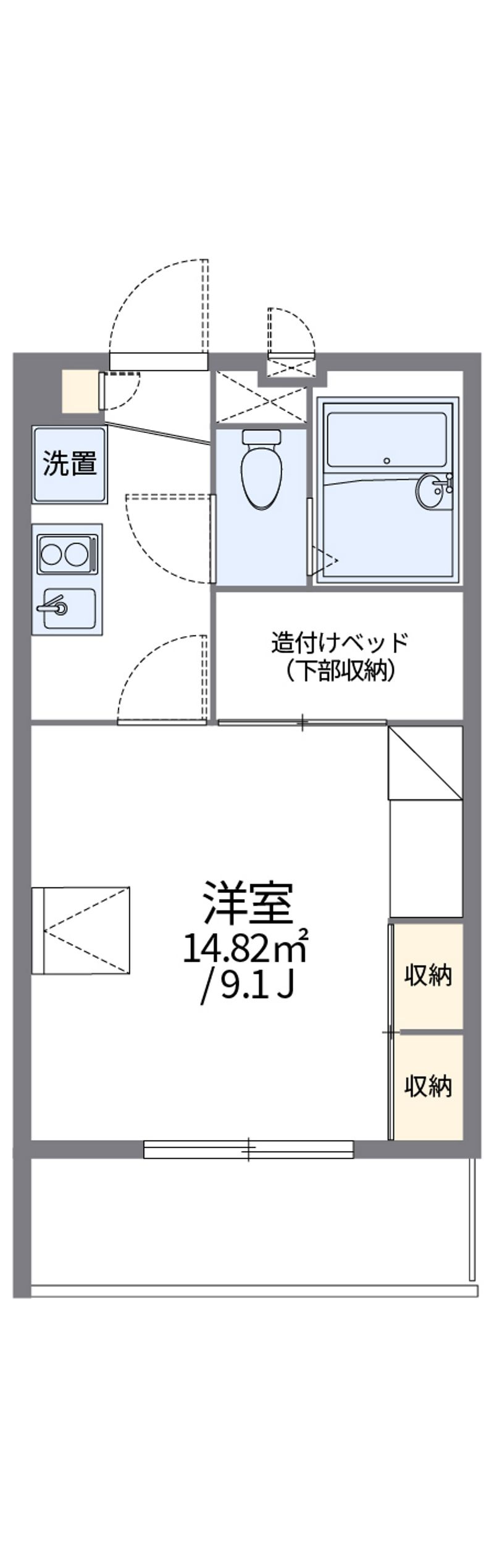 レオパレスクレスト川越 間取図