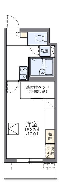 レオパレスパルコートＥ 間取り図