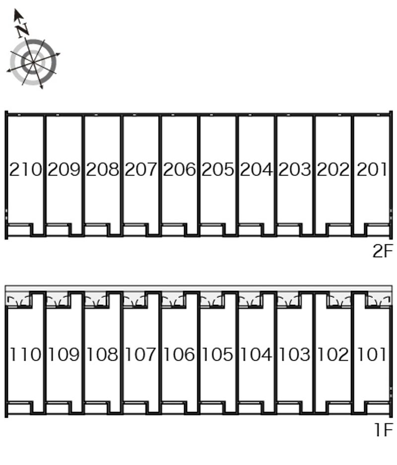 クレイノさつき 間取配置図