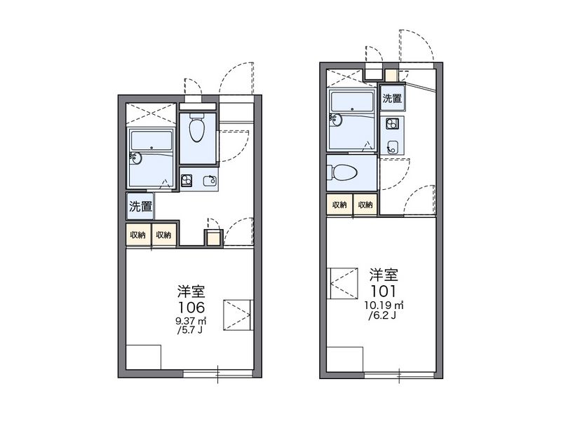 レオパレス常願 間取図