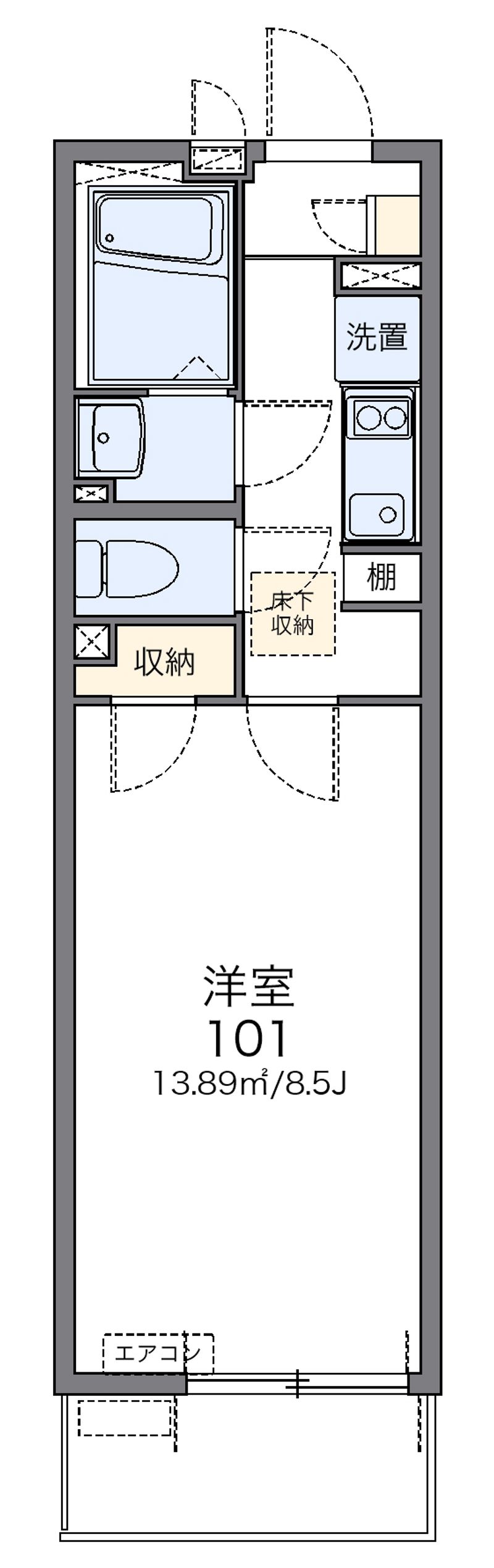 レオネクストリベルテ 間取図