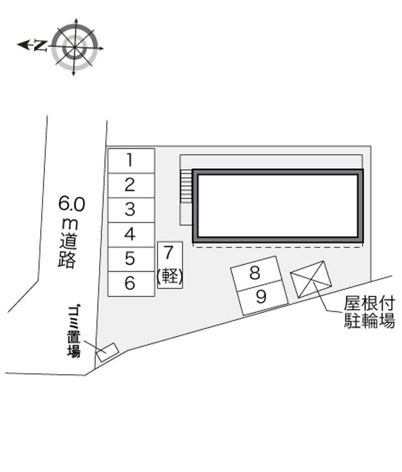 レオパレスリバーサイド長町 配置図