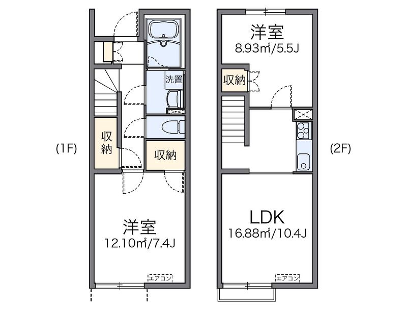 レオネクスト水晶館Ⅲ 間取図