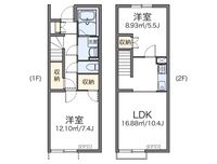 レオネクスト水晶館Ⅲ 間取り図