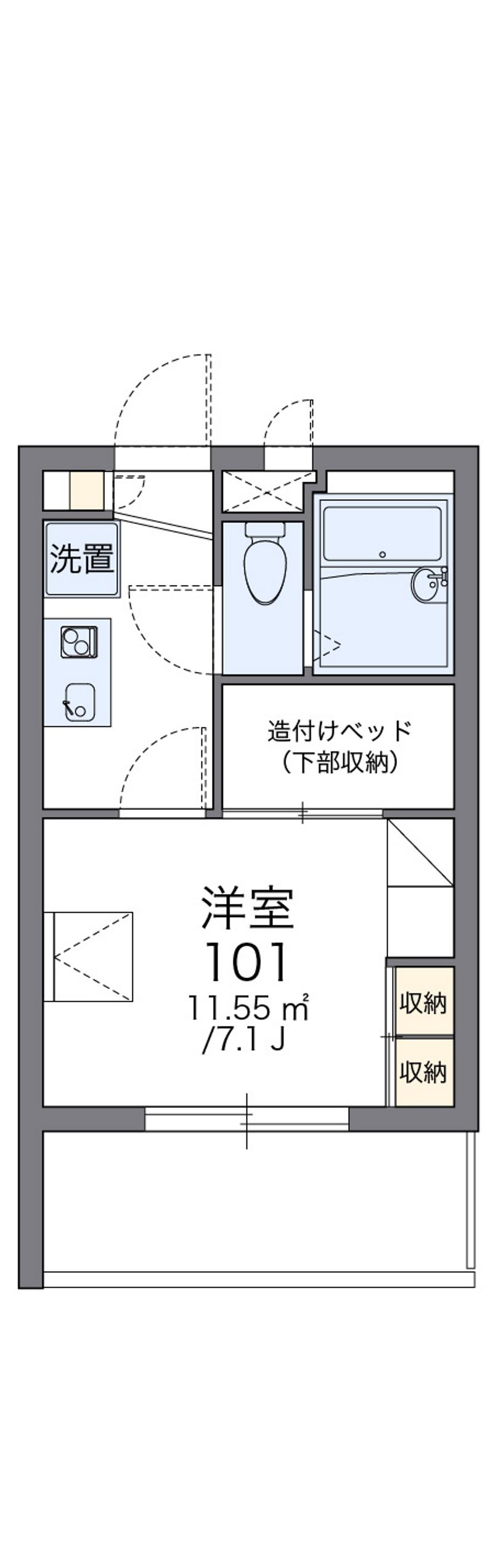 レオパレスＭグロリア 間取図