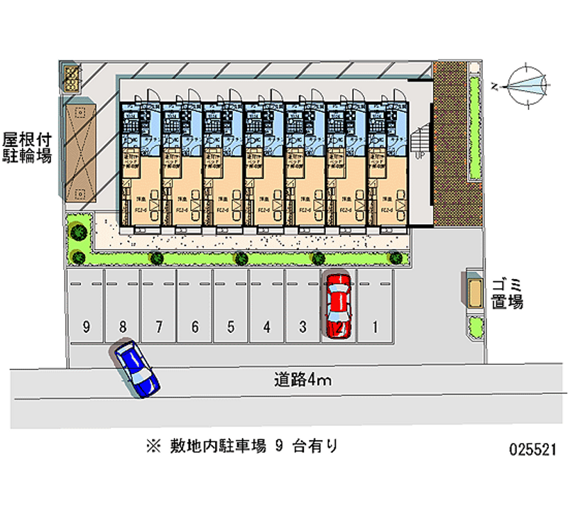 レオパレスカトレアⅡ 月極駐車場