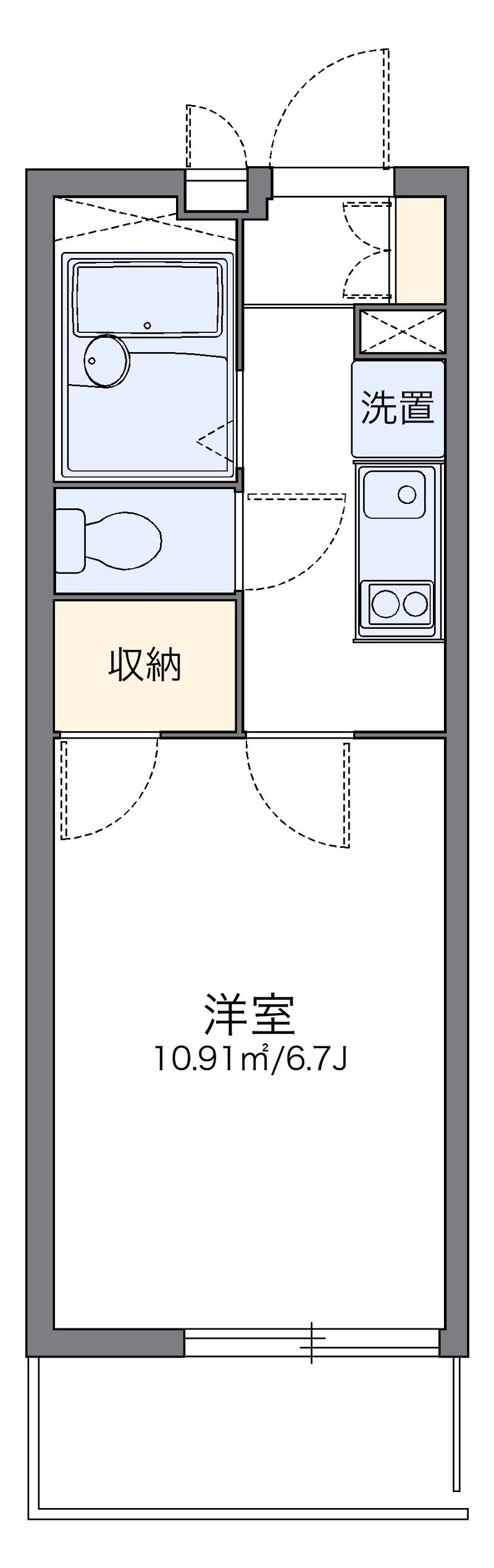 レオパレス光沙 間取図