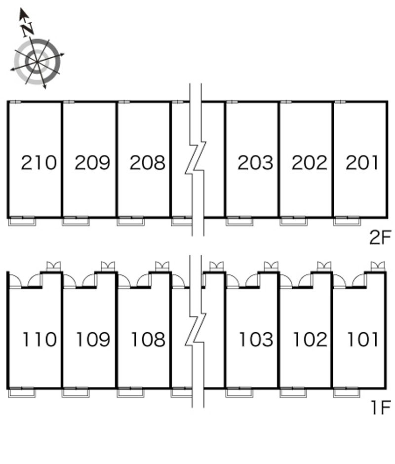 レオパレスＢヴィレッジ 間取配置図