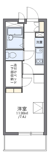 レオパレスライブラ 間取り図